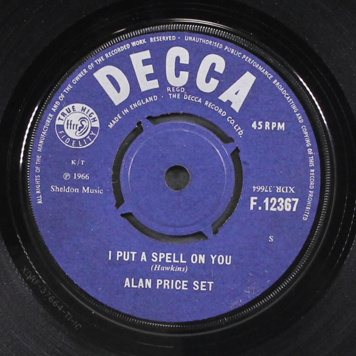 i put a spell on you / iechyd-da by ALAN PRICE SET
