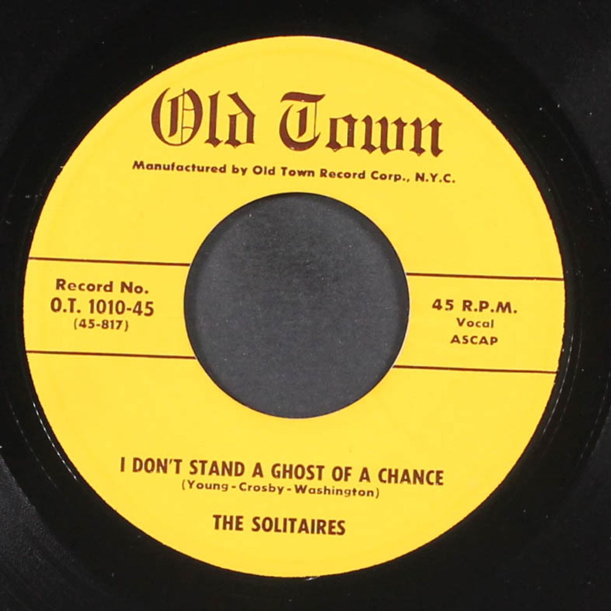 i don't stand a ghost of a chance / girl of mine by SOLITAIRES