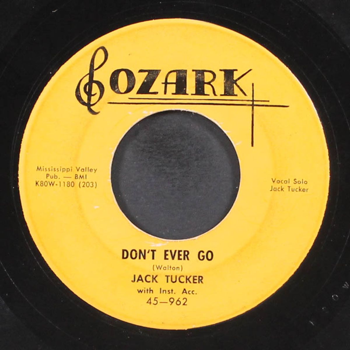 lonely man / don't ever go by JACK TUCKER
