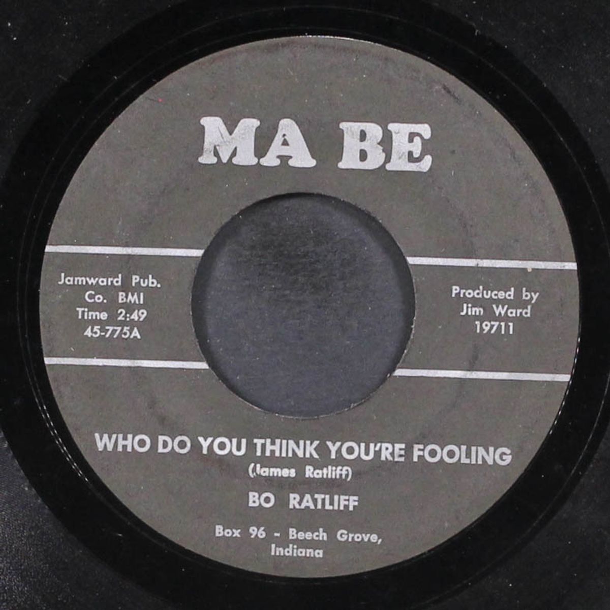 drunk on the street / who do you think you're fooling by BO RATLIFF