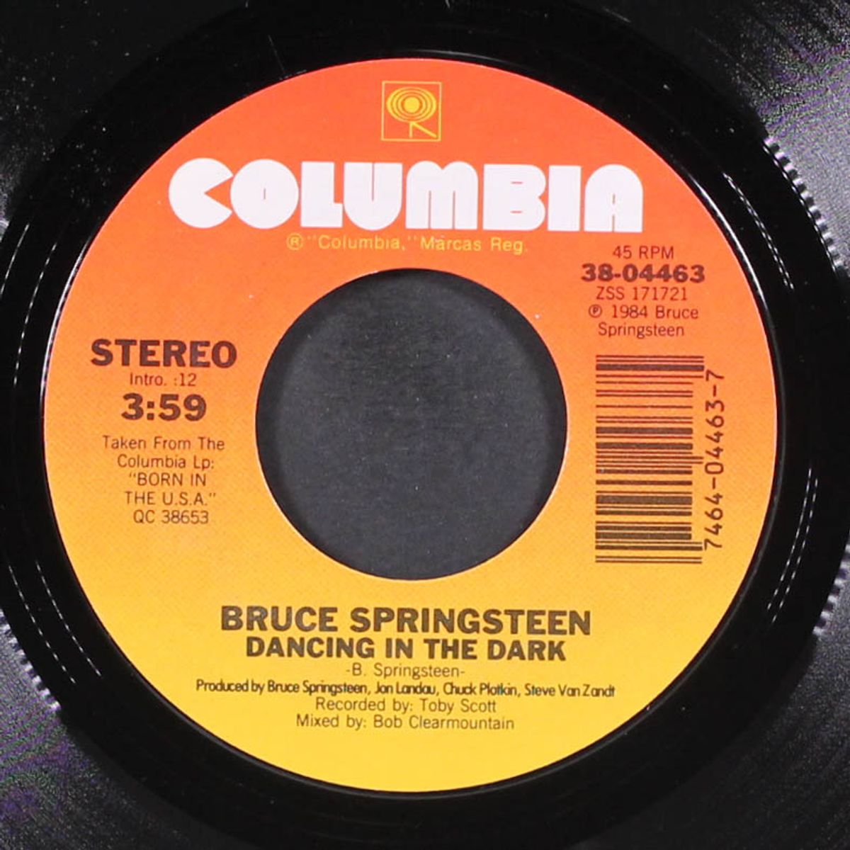 dancing in the dark / pink cadillac by BRUCE SPRINGSTEEN