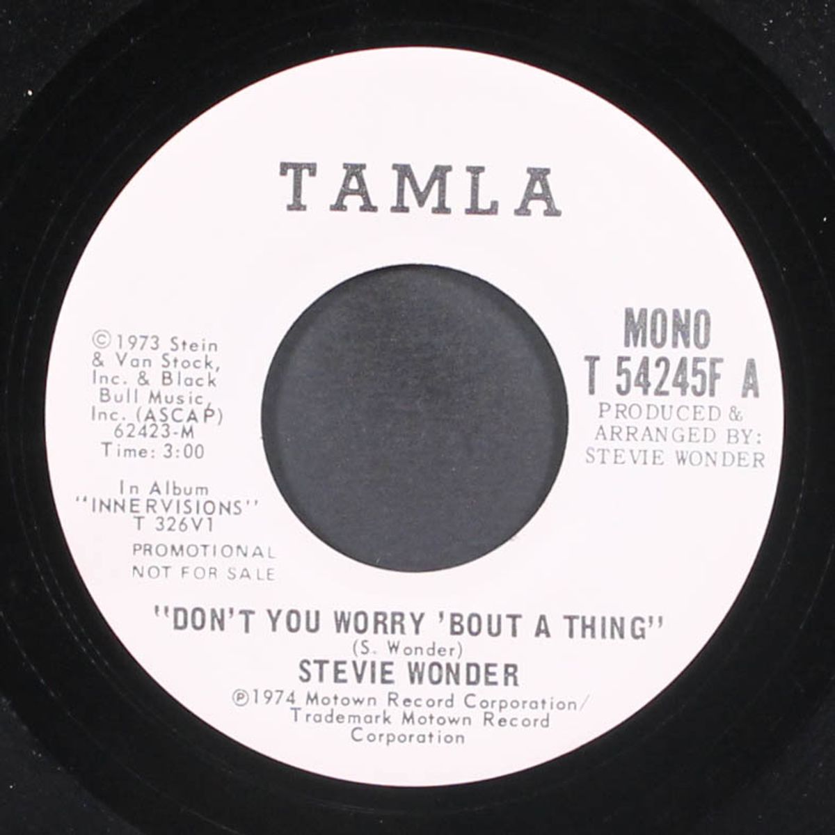 don't you worry 'bout a thing by STEVIE WONDER