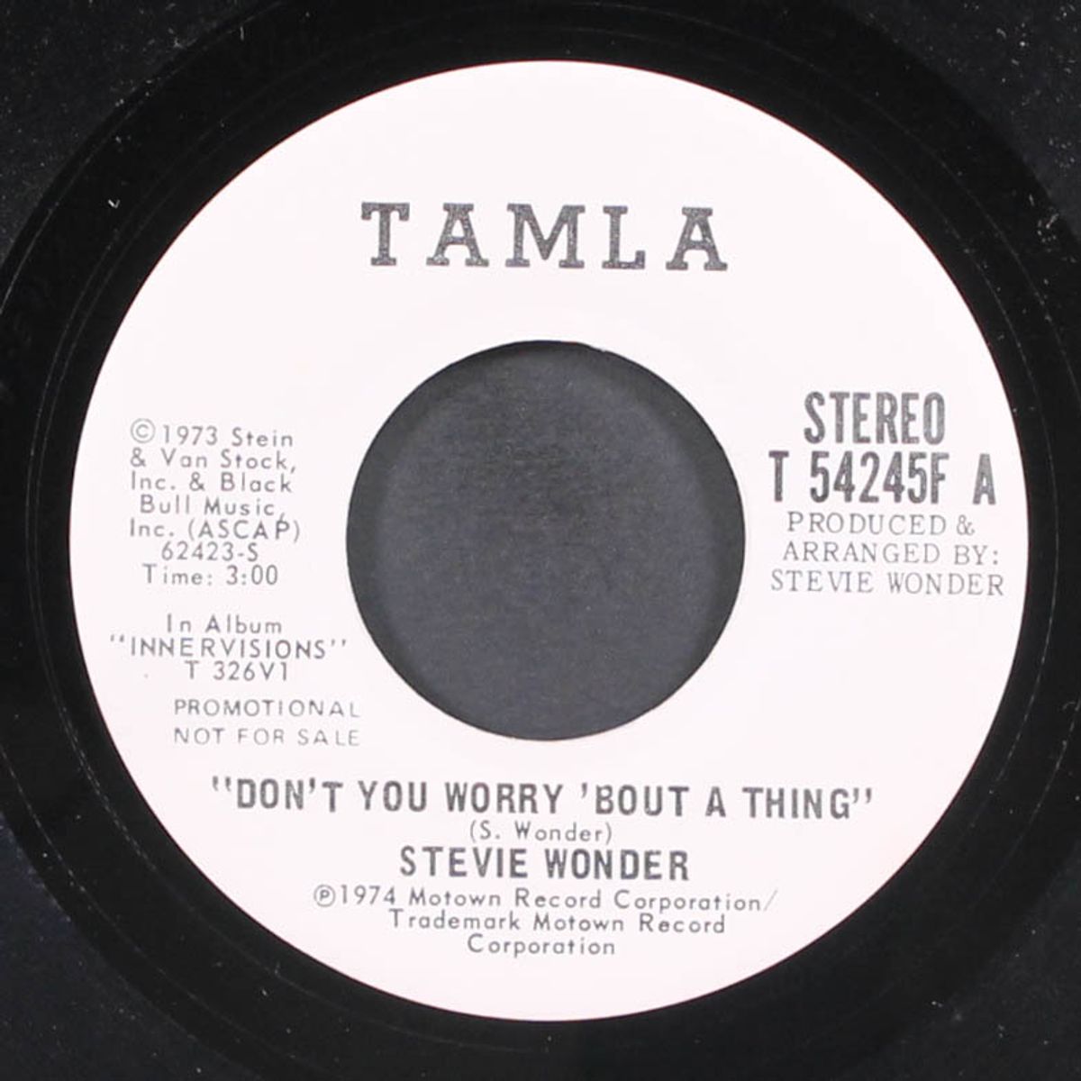don't you worry 'bout a thing by STEVIE WONDER