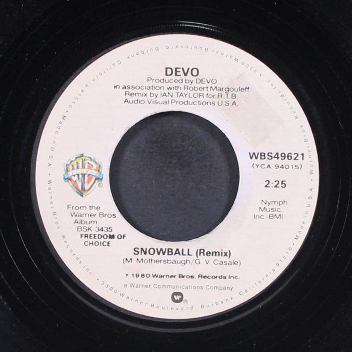 freedom of choice / snowball by DEVO
