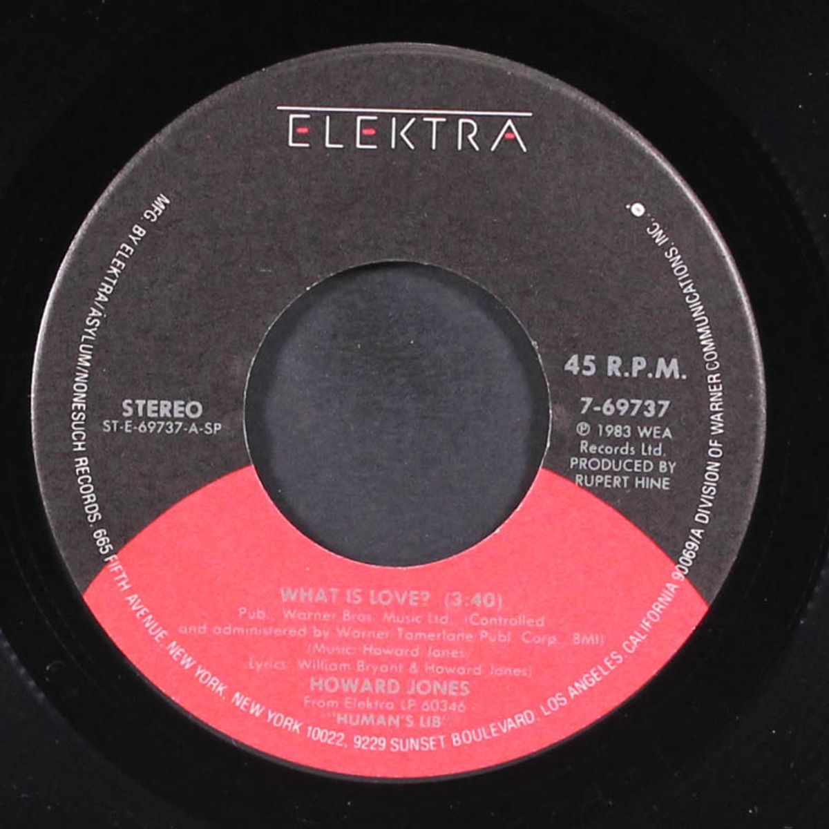 what is love / it just doesn't matter by HOWARD JONES