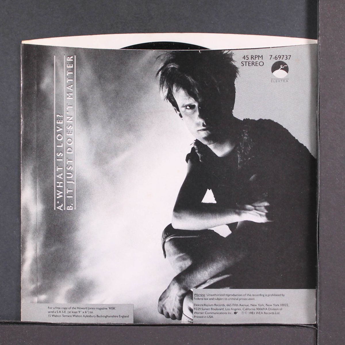 what is love / it just doesn't matter by HOWARD JONES