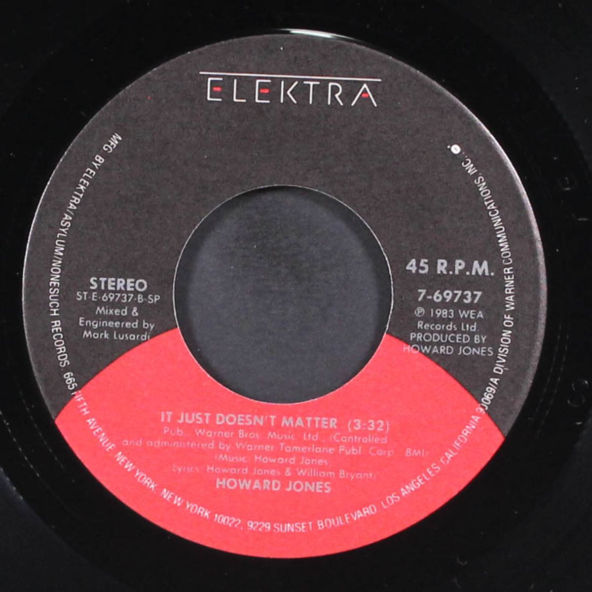 what is love / it just doesn't matter by HOWARD JONES