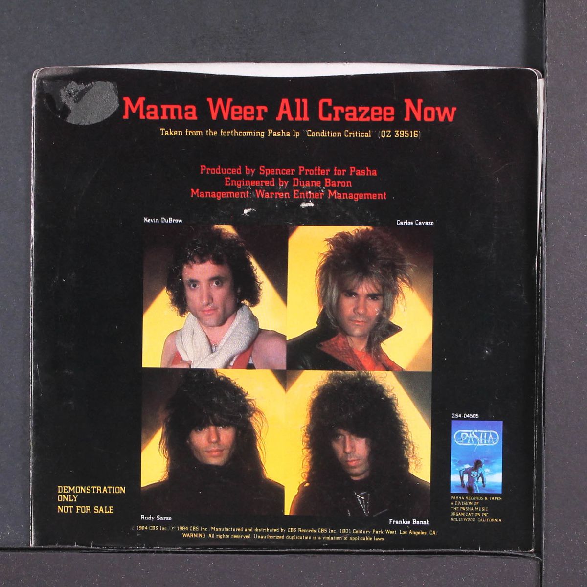 mama weer all crazee now by QUIET RIOT