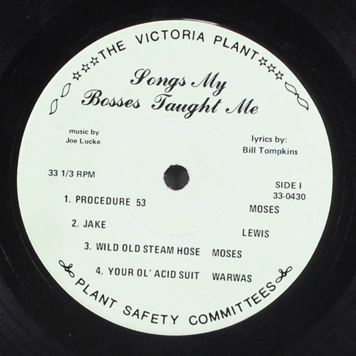 songs my bosses taught me by JOE LUCKE