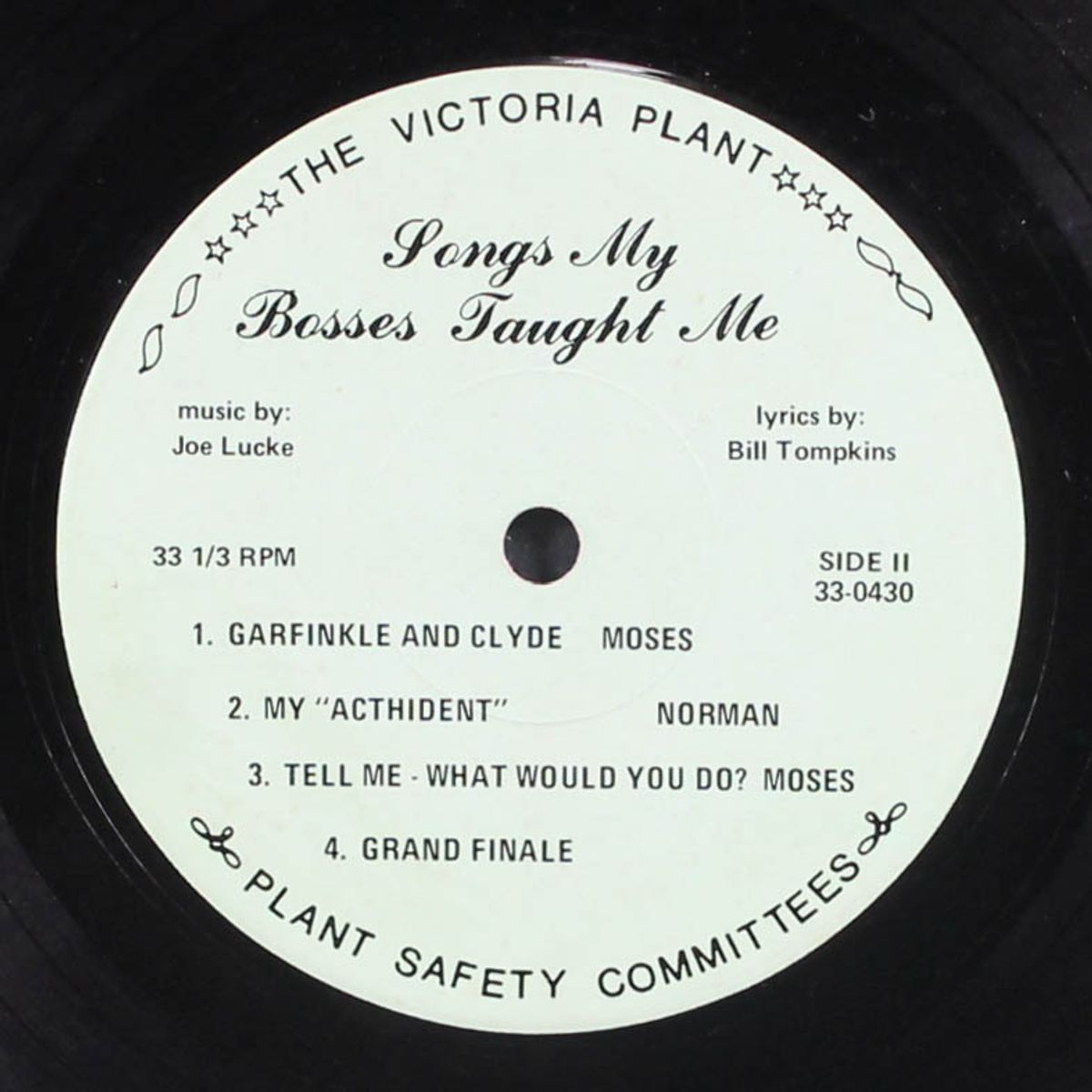songs my bosses taught me by JOE LUCKE