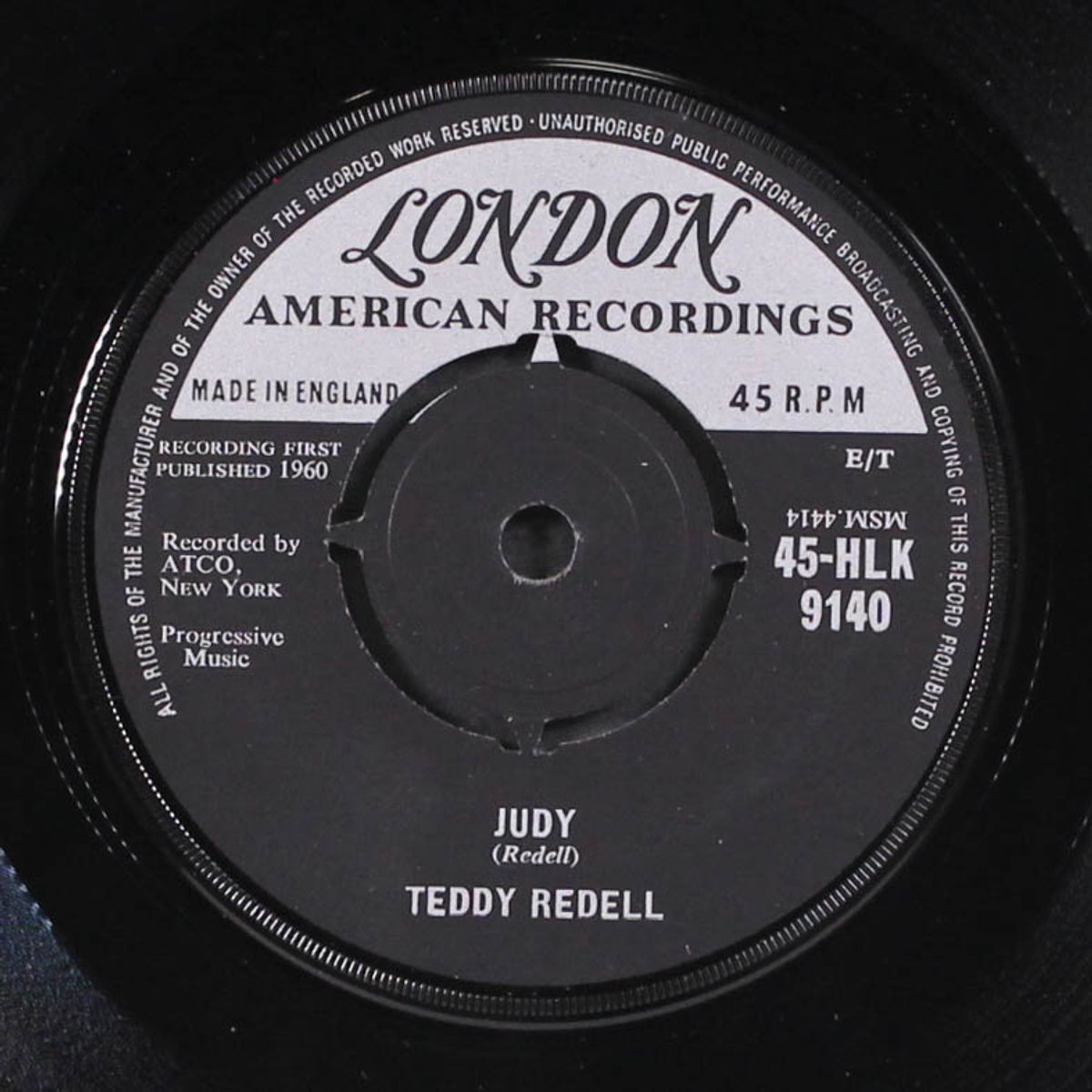 judy / can't you see by TEDDY REDELL