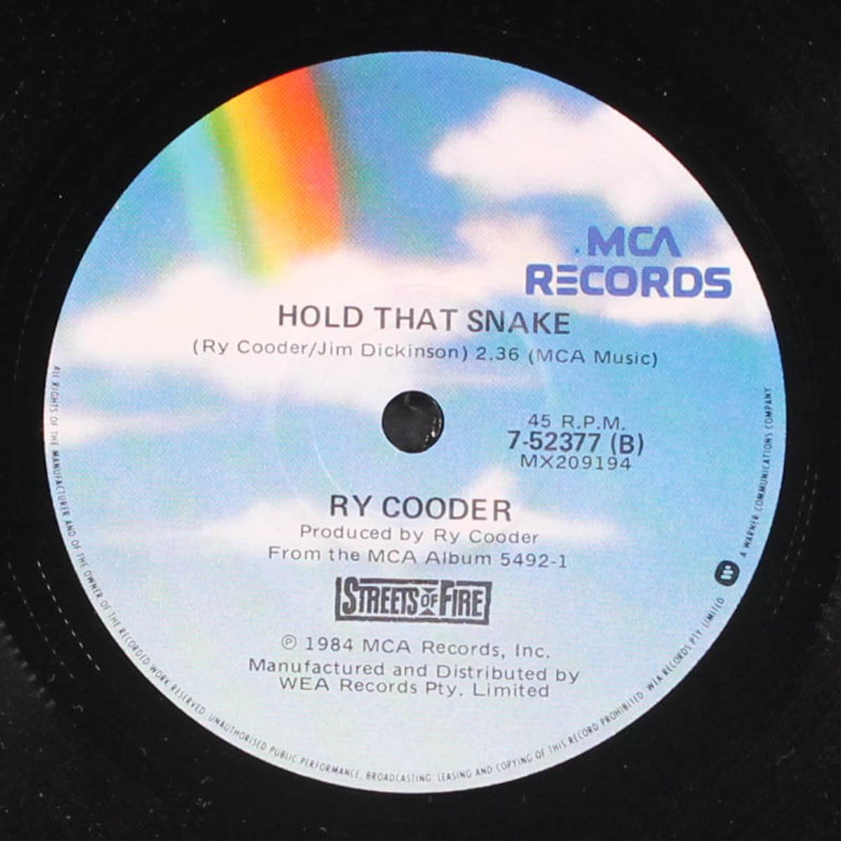 tonight is what it means to be young / hold that snake by FIRE INC. / RY COODER