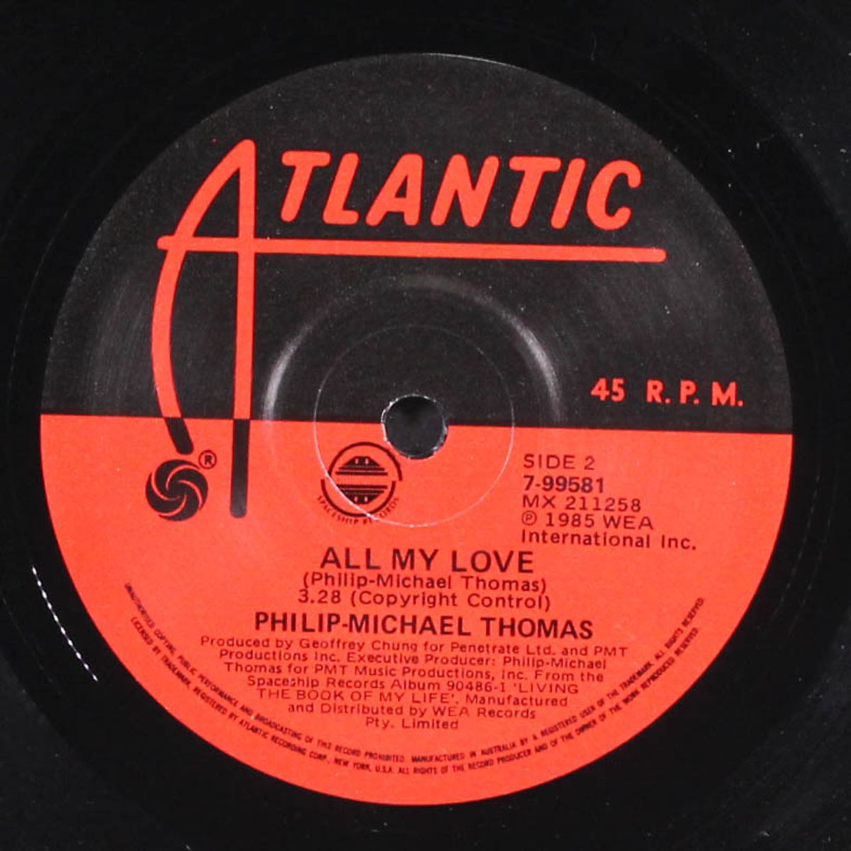 just the way i planned it / all my love by PHILIP-MICHAEL THOMAS