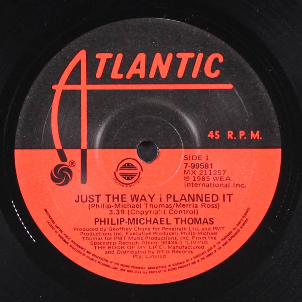 just the way i planned it / all my love by PHILIP-MICHAEL THOMAS