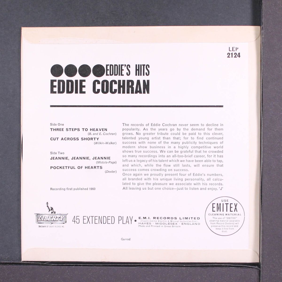 eddie's hits by EDDIE COCHRAN