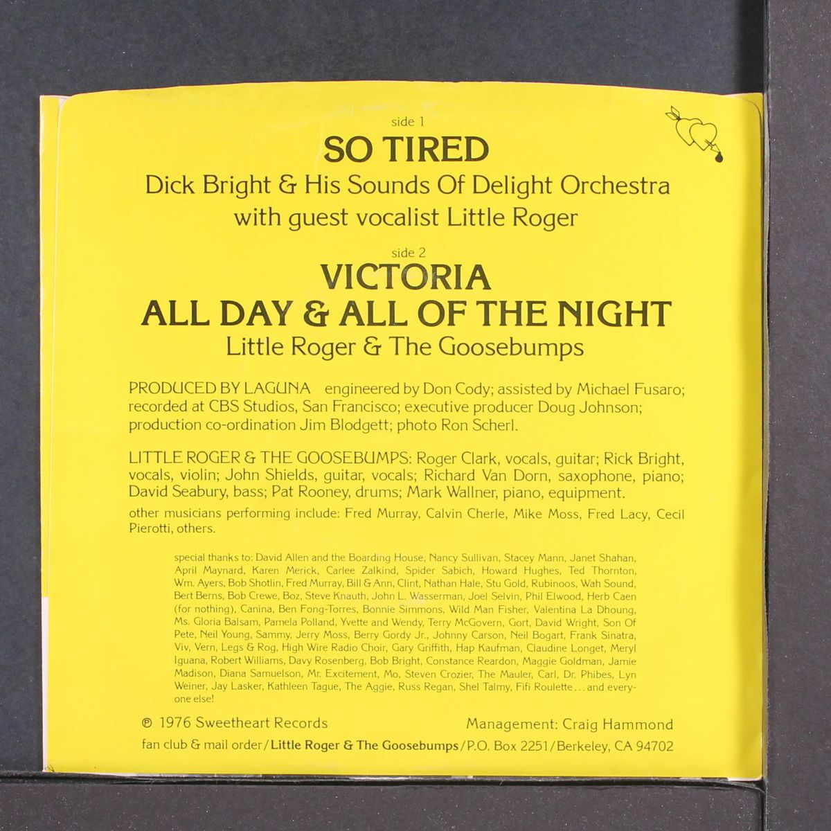 kinks sides by LITTLE ROGER & GOOSEBUMPS/DICK BRIGHT
