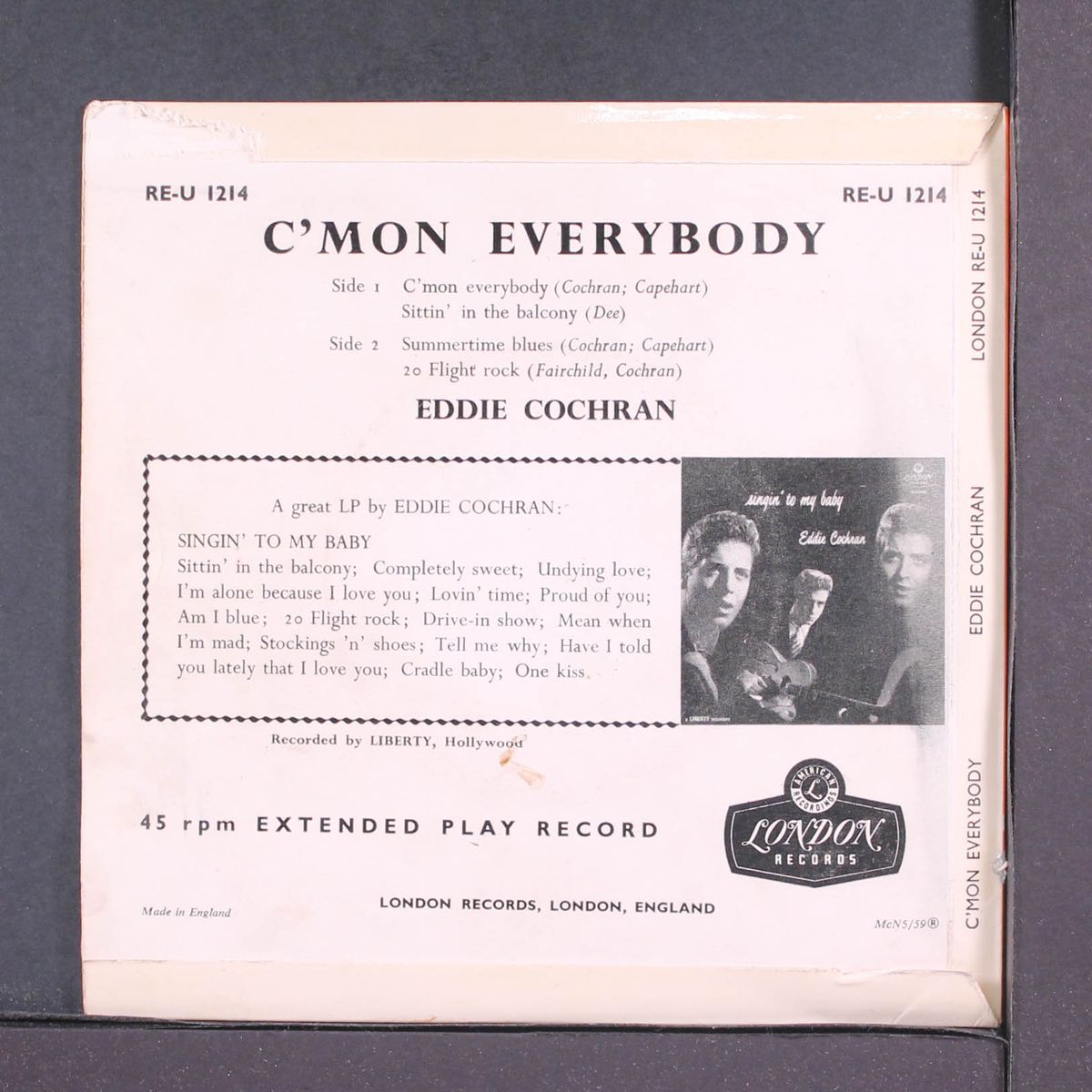 c'mon everybody by EDDIE COCHRAN