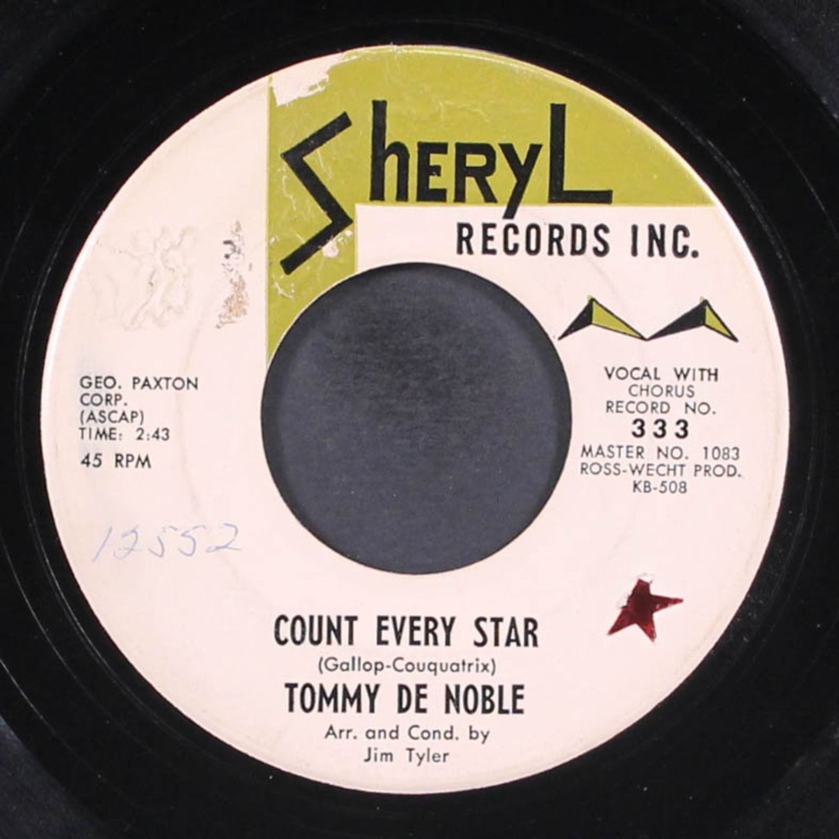 anyone but you / count every star by TOMMY DE NOBLE
