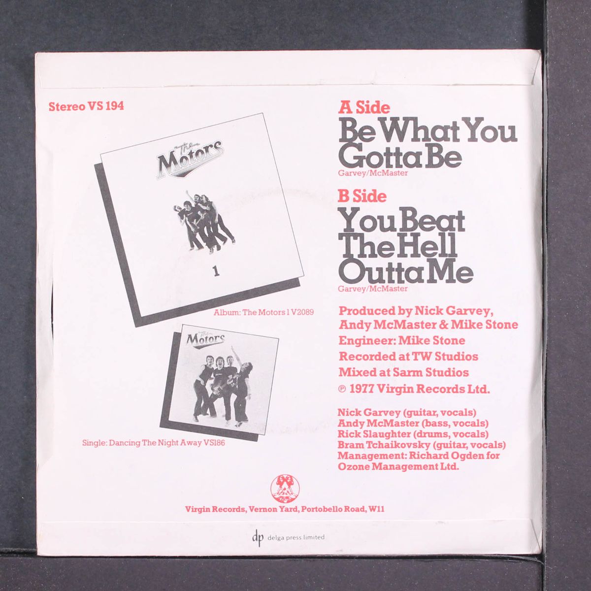 be what you gotta be / you beat the hell out of me by MOTORS