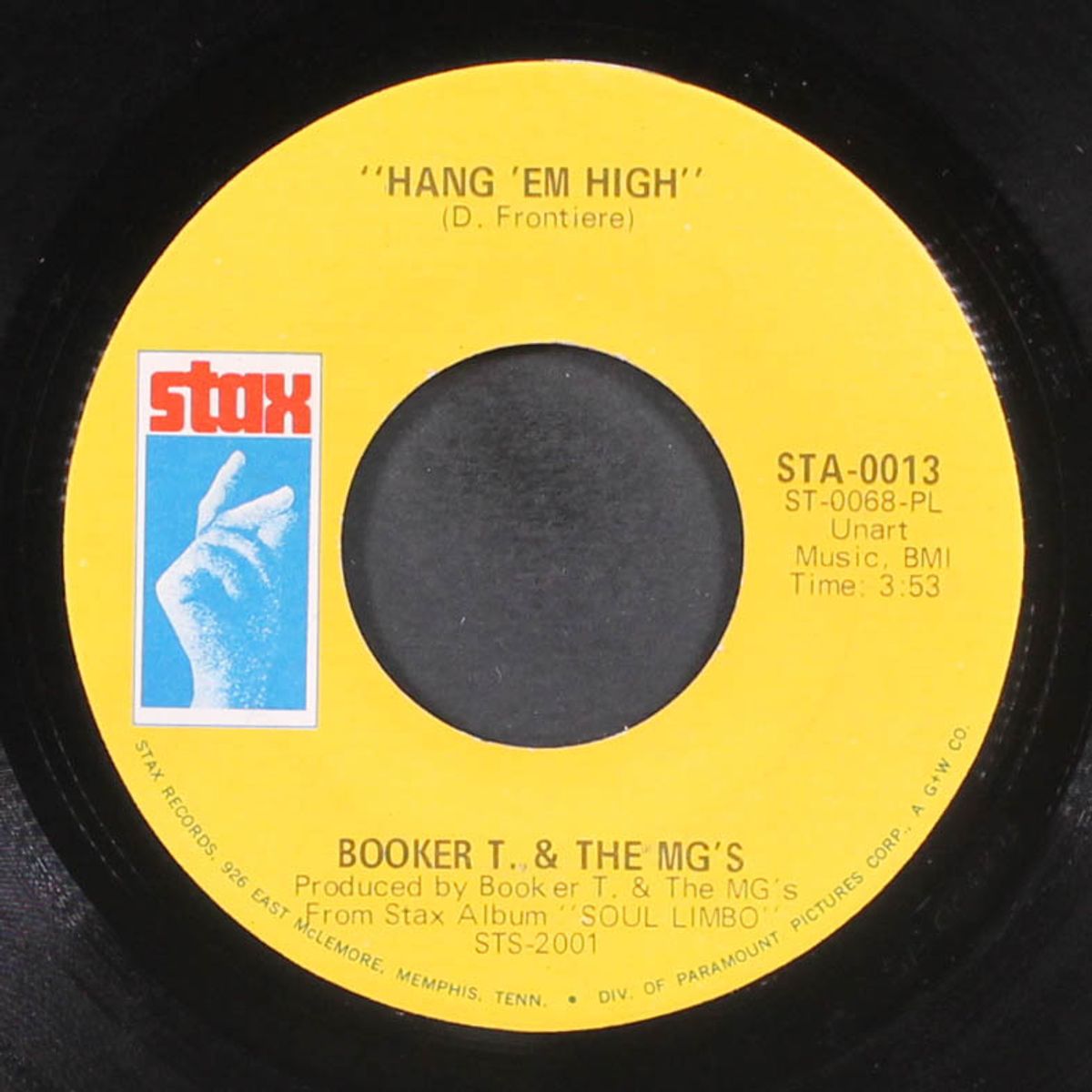 over easy / hang 'em high by BOOKER T & THE MG'S