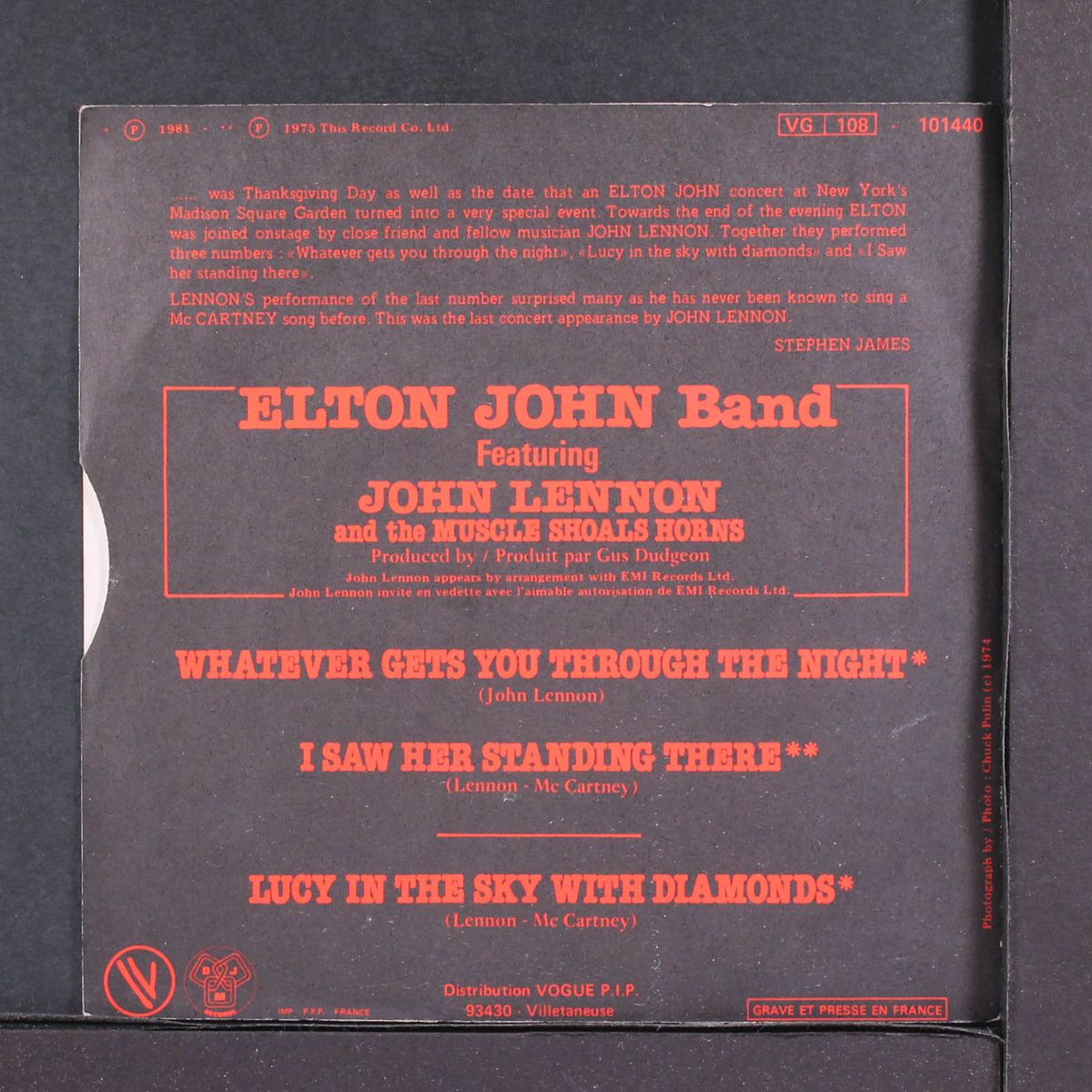 whatever gets you thru the night +2 by ELTON JOHN & JOHN LENNON