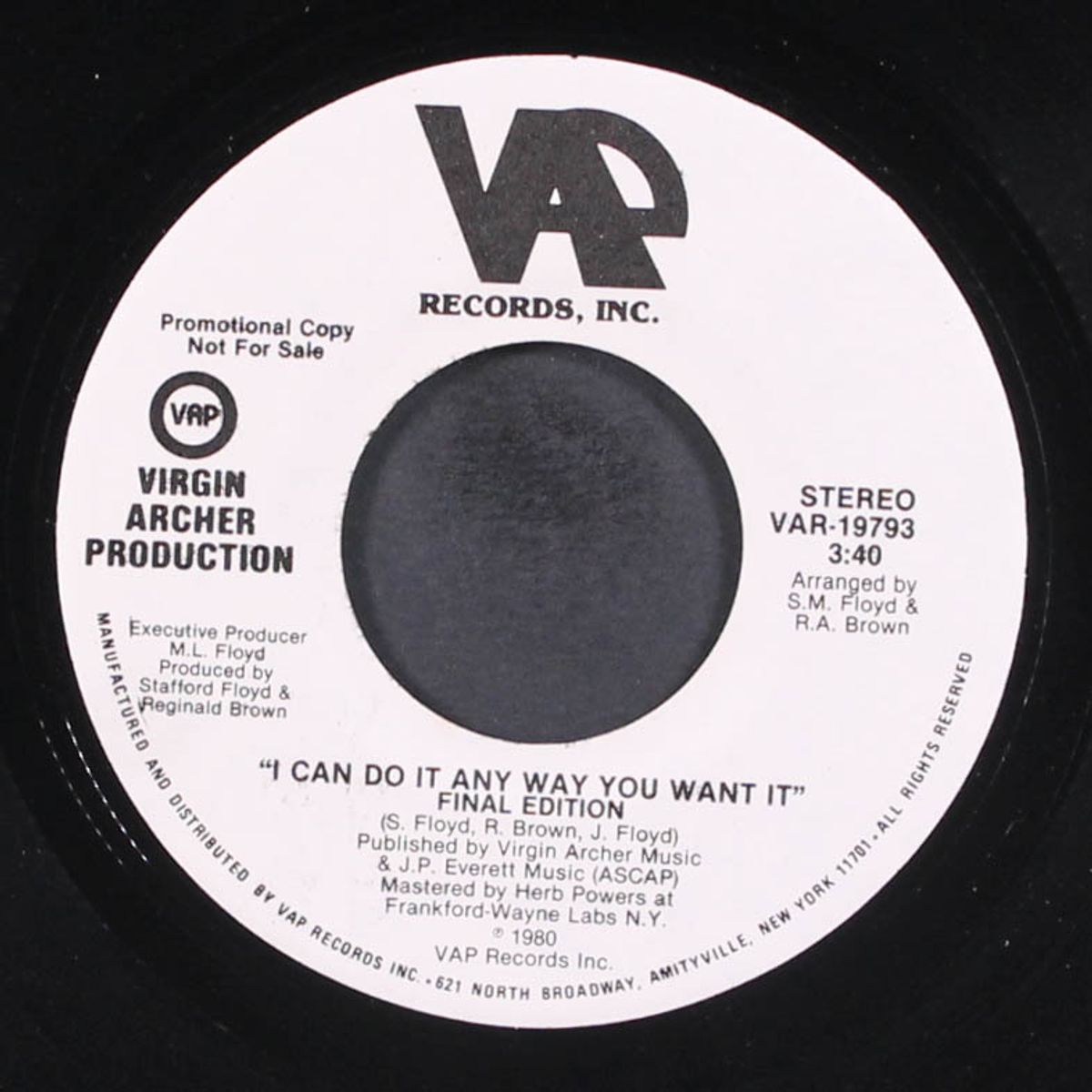 no limit / i can do it any way you want it by FINAL EDITION