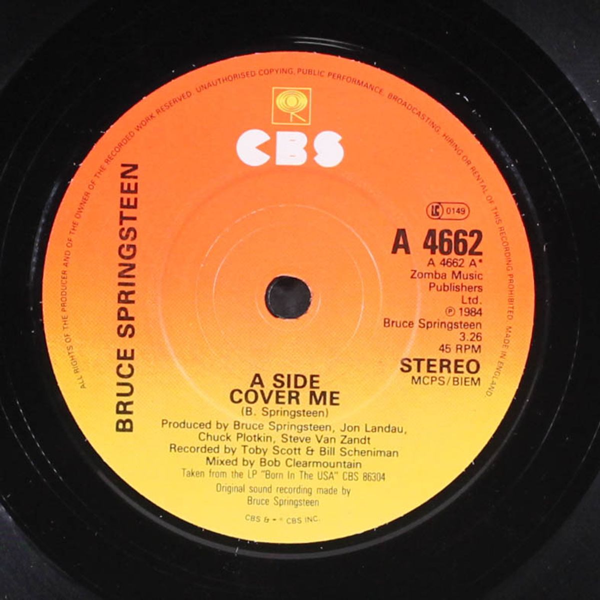 cover me / jersey girl by BRUCE SPRINGSTEEN