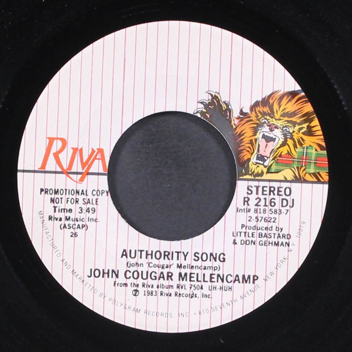 authority song by JOHN COUGAR MELLENCAMP