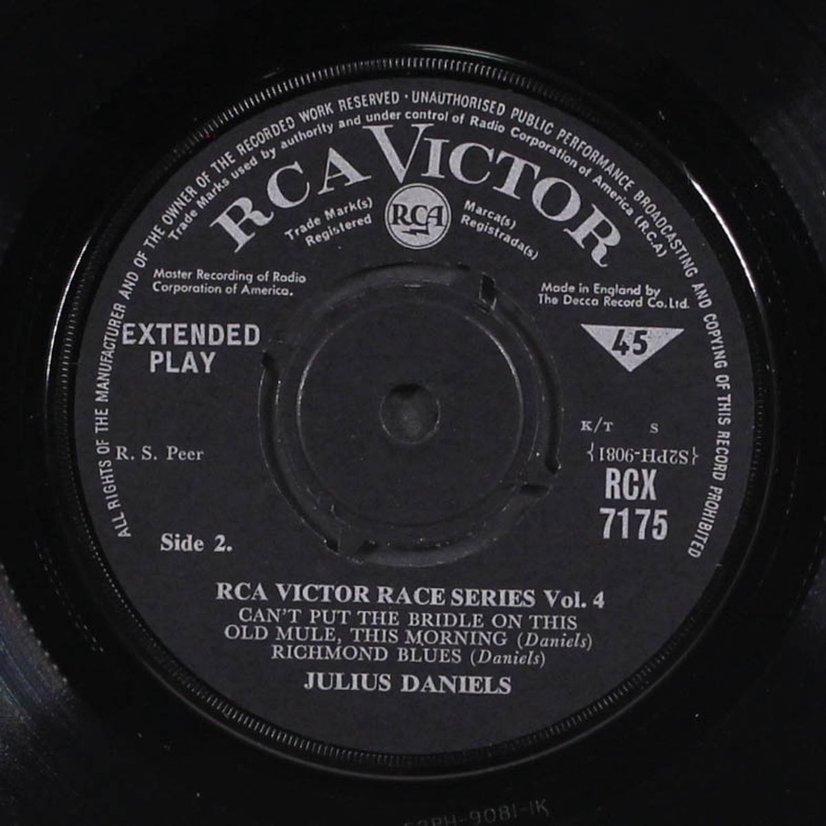 rca victor race series, vol. 4 by JULIUS DANIELS
