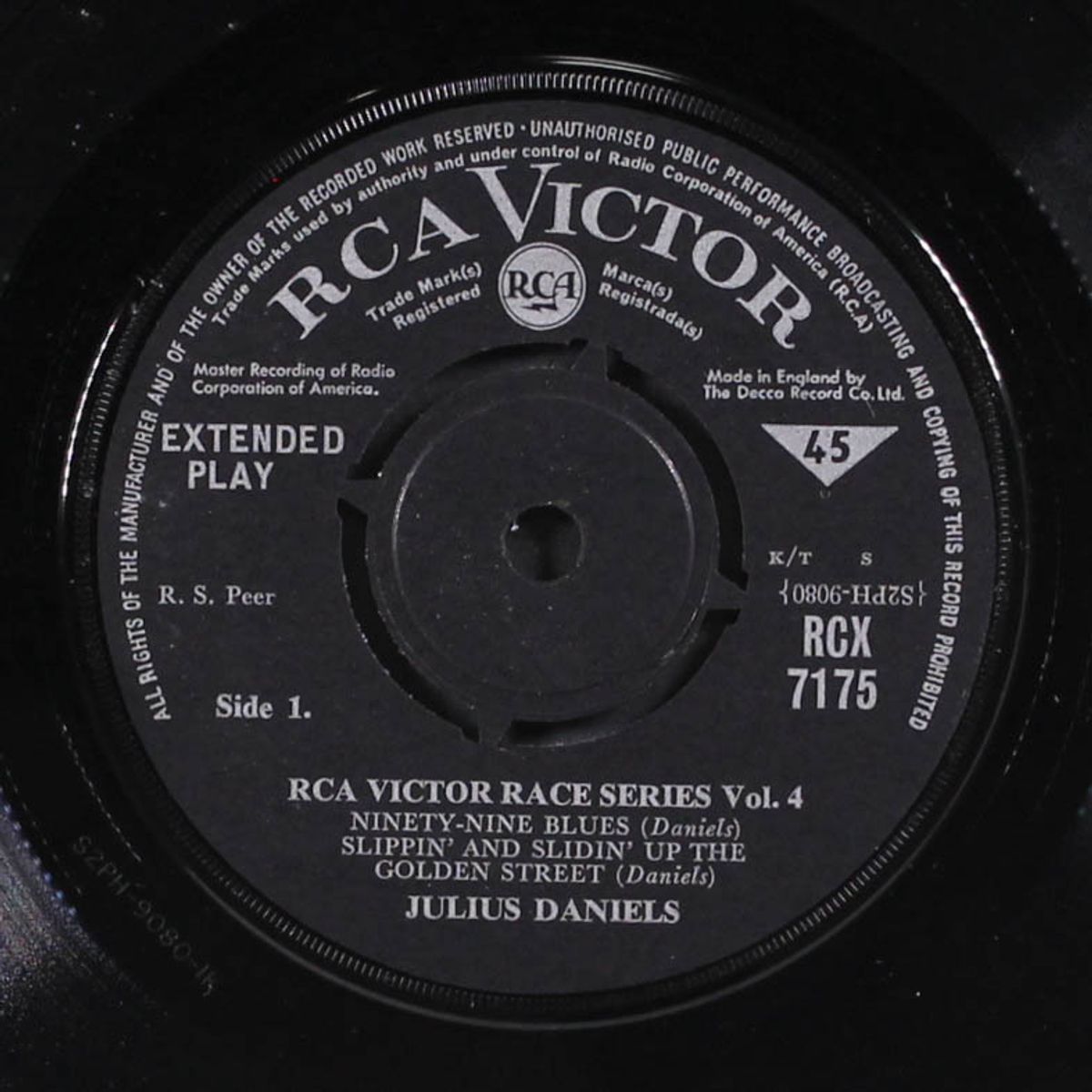 rca victor race series, vol. 4 by JULIUS DANIELS