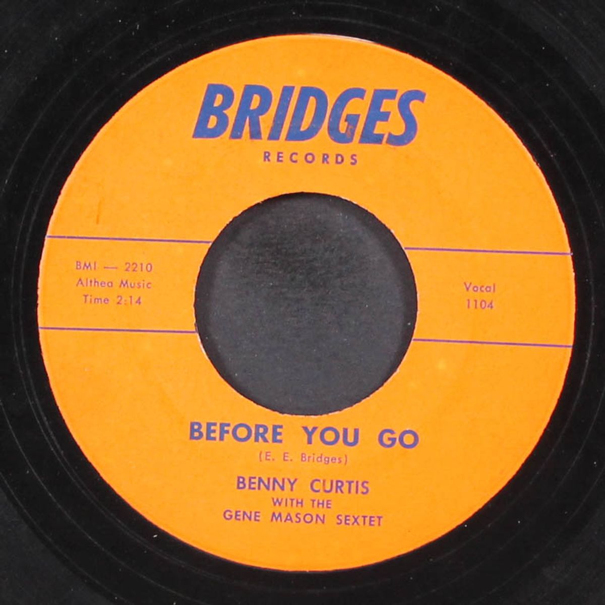 make it now / before you go by BENNY CURTIS