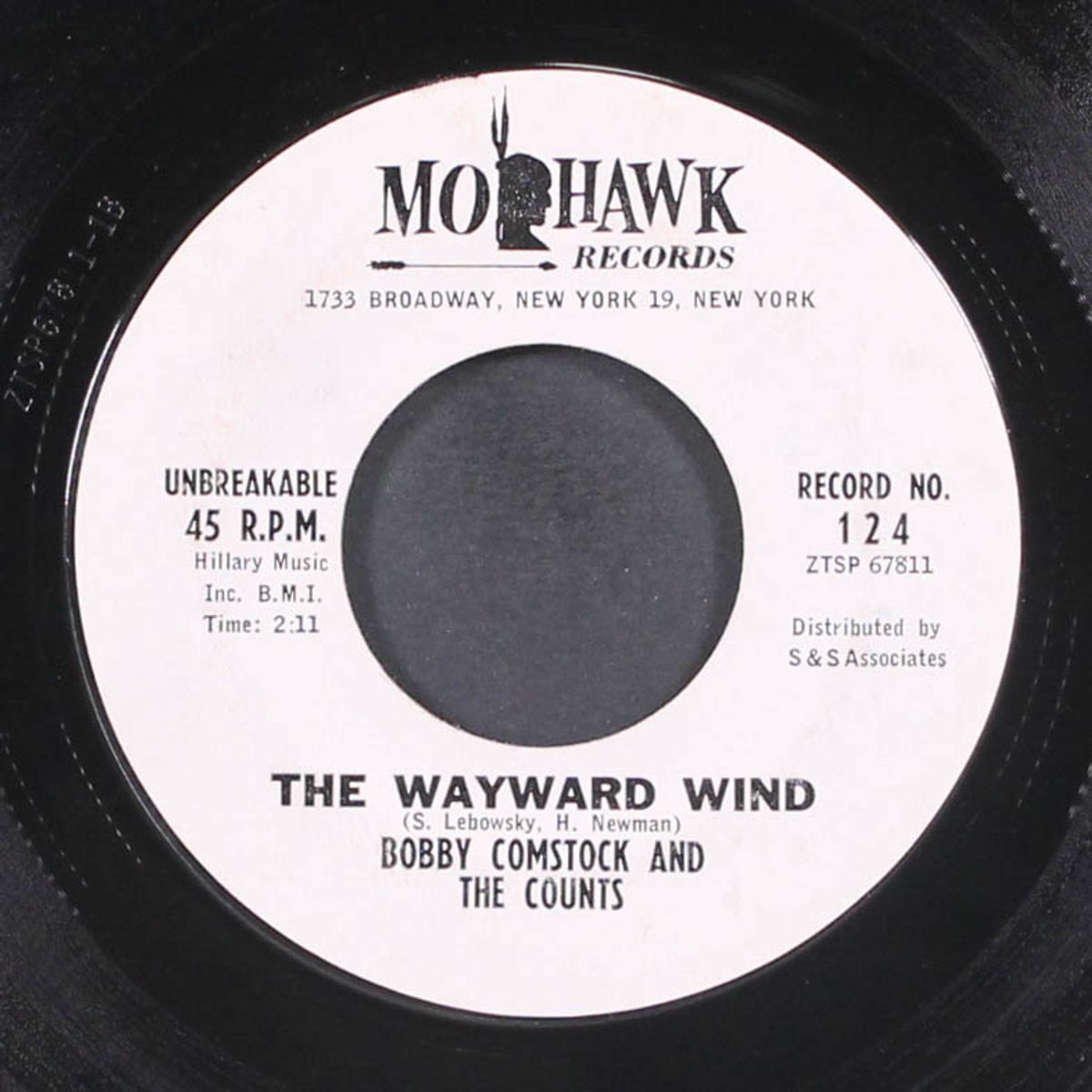 the wayward wind / everyday blues by BOBBY COMSTOCK & COUNTS