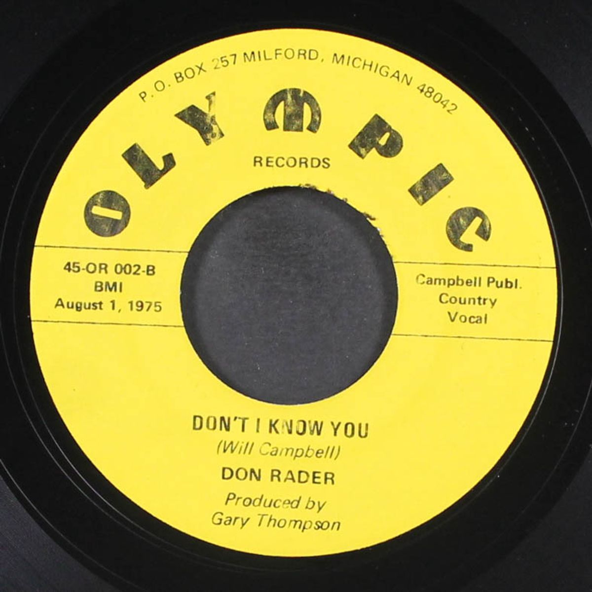 rockin' blues / don't i know you by DON RADER