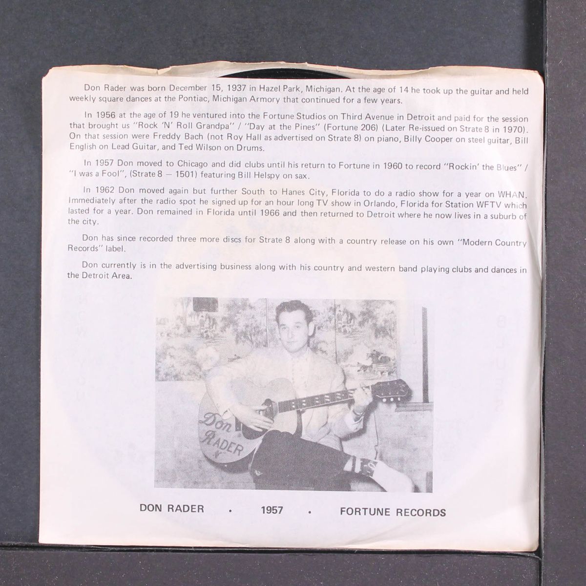 rockin' blues / don't i know you by DON RADER
