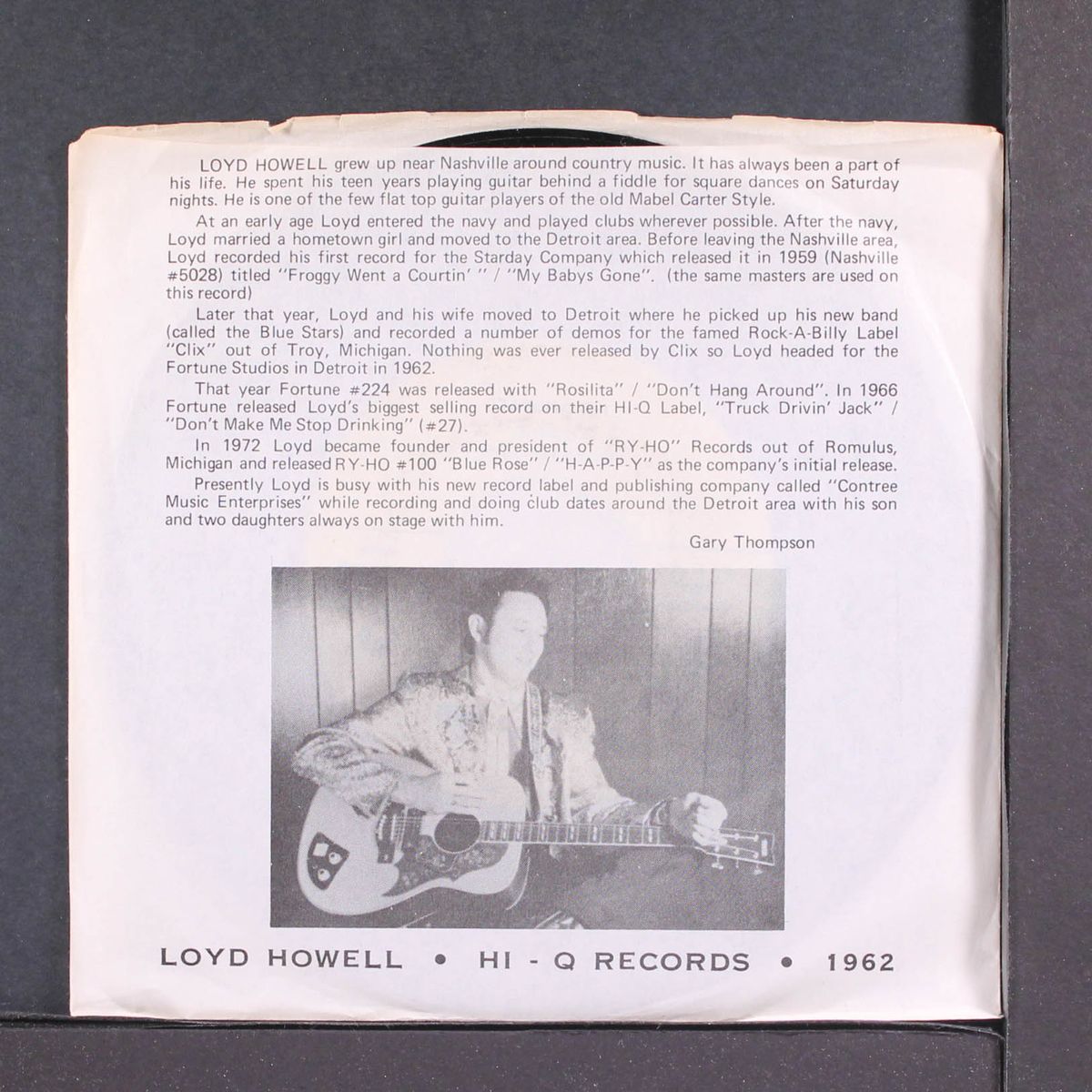 froggy / my babys gone by LOYD HOWELL