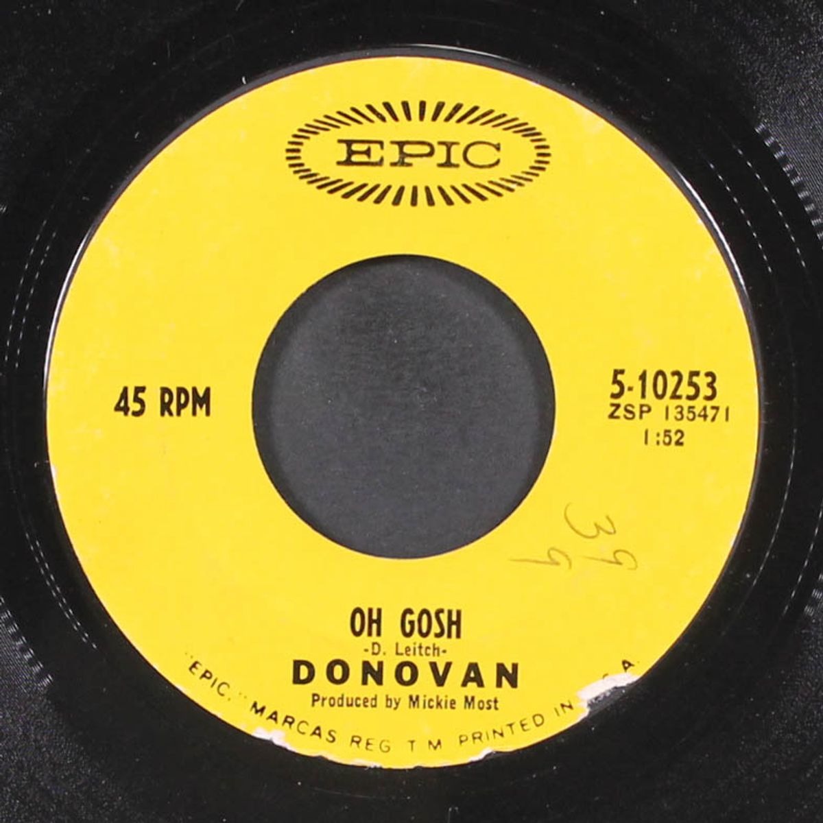 wear your love like heaven / oh gosh by DONOVAN
