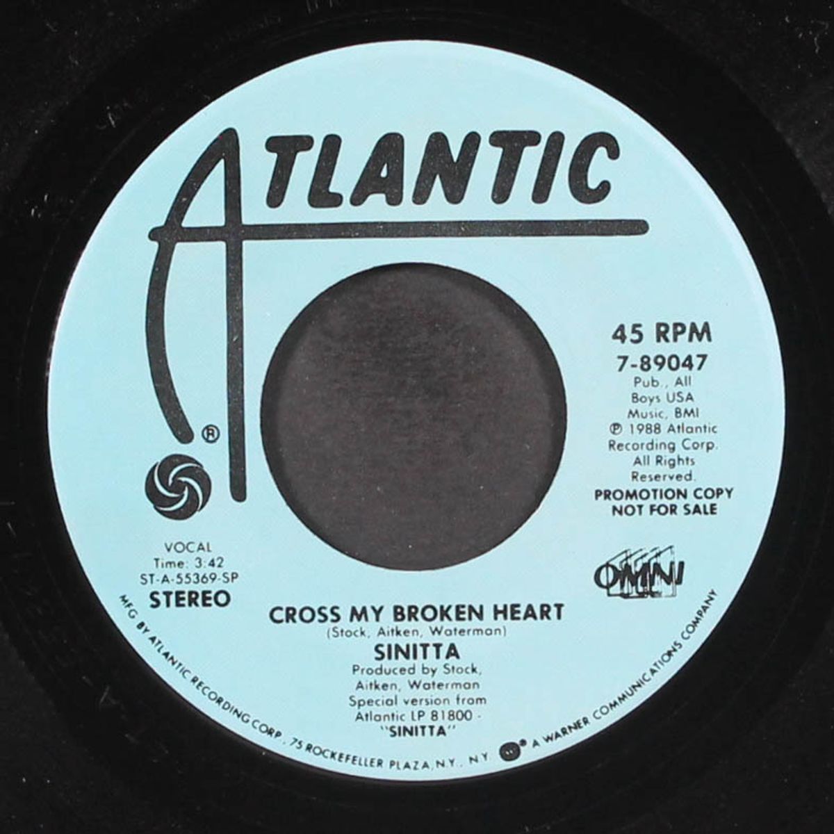 cross my broken heart / same by SINITTA