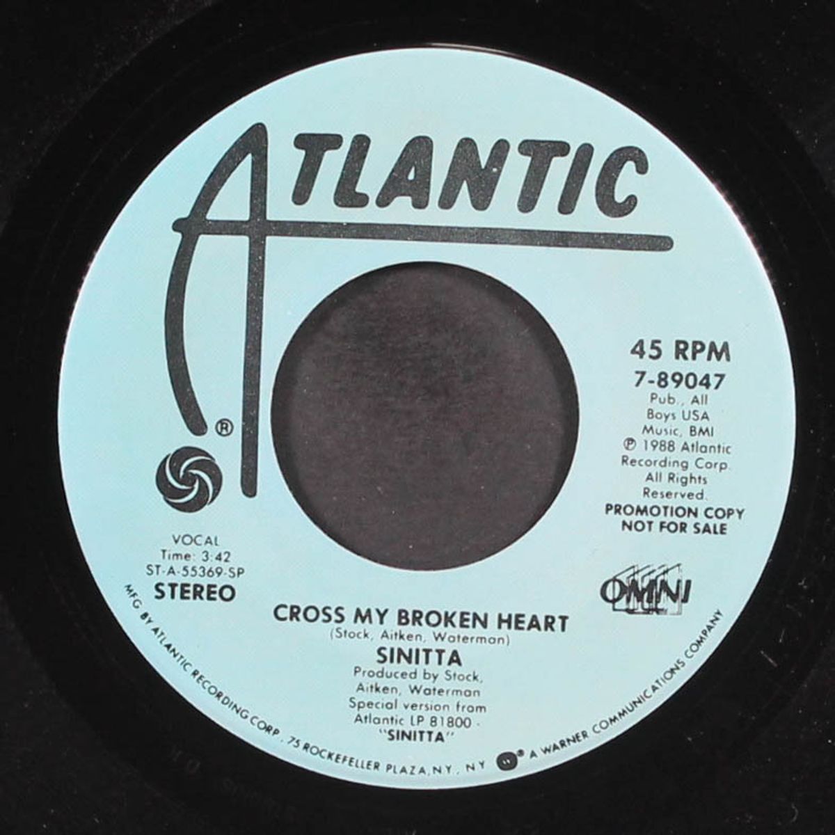 cross my broken heart / same by SINITTA