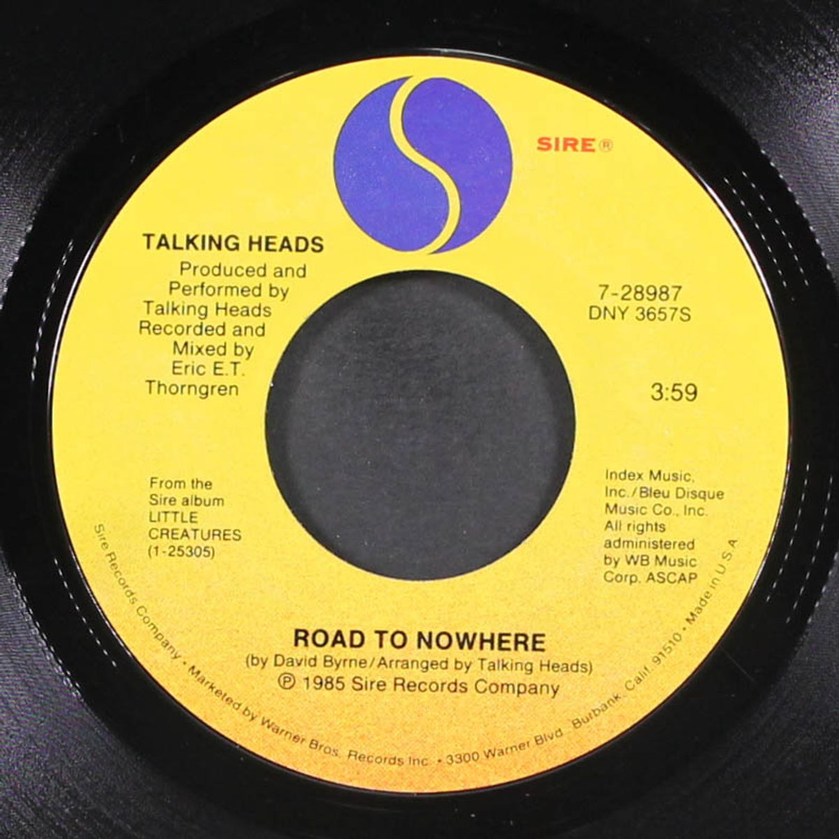 road to nowhere / give me back my name by TALKING HEADS