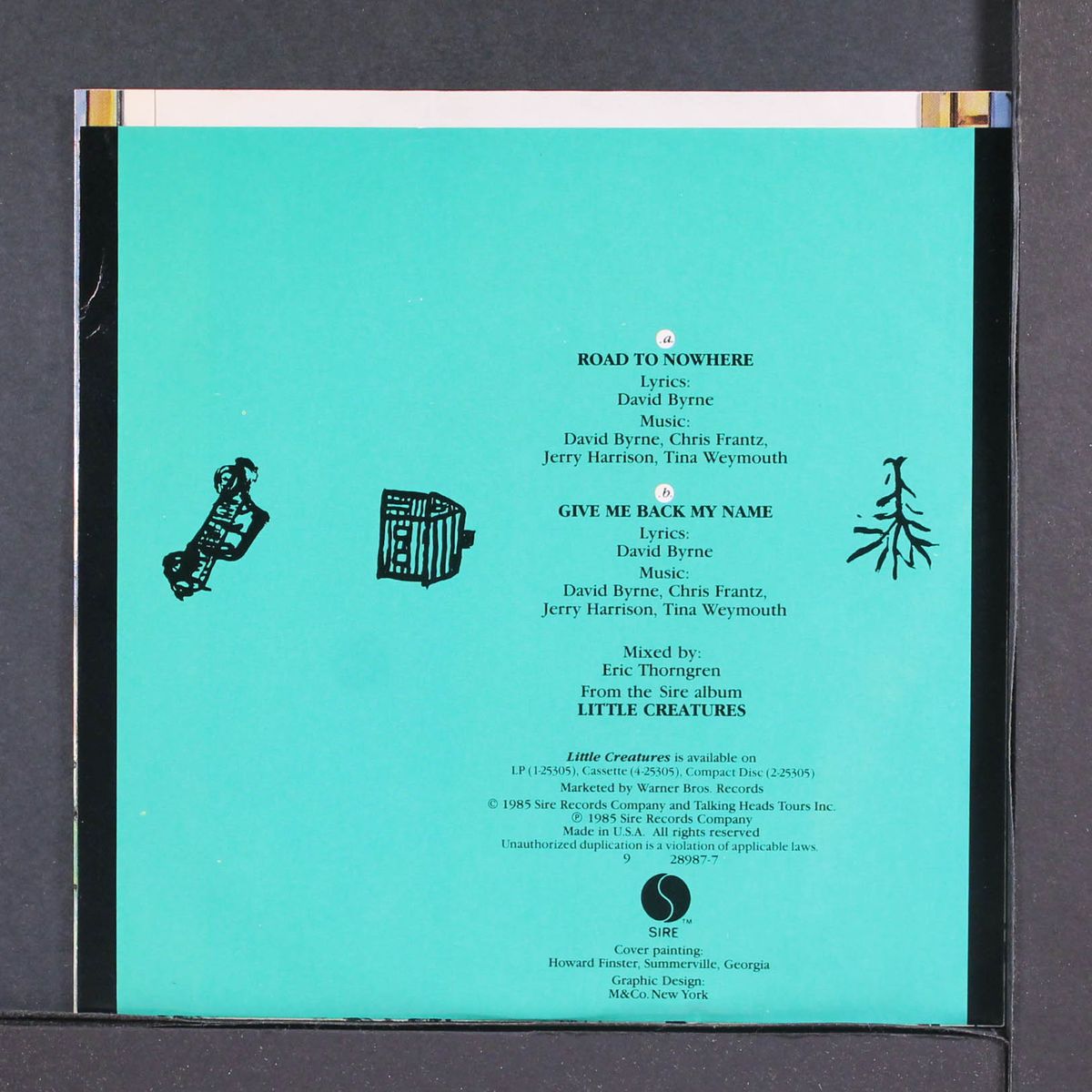 road to nowhere / give me back my name by TALKING HEADS