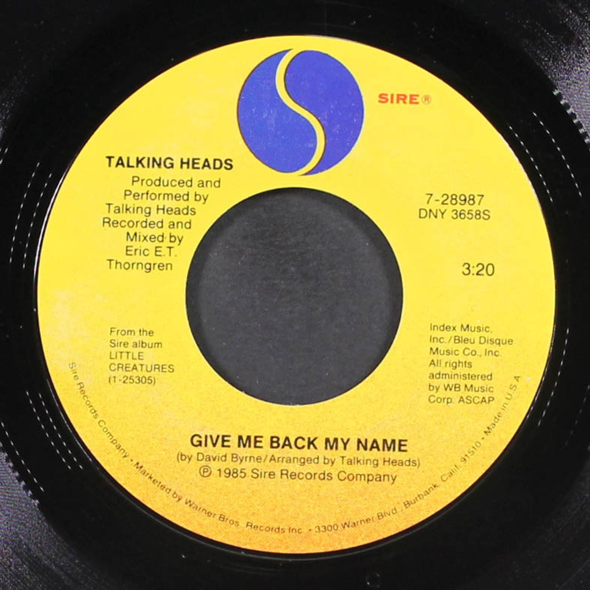 road to nowhere / give me back my name by TALKING HEADS