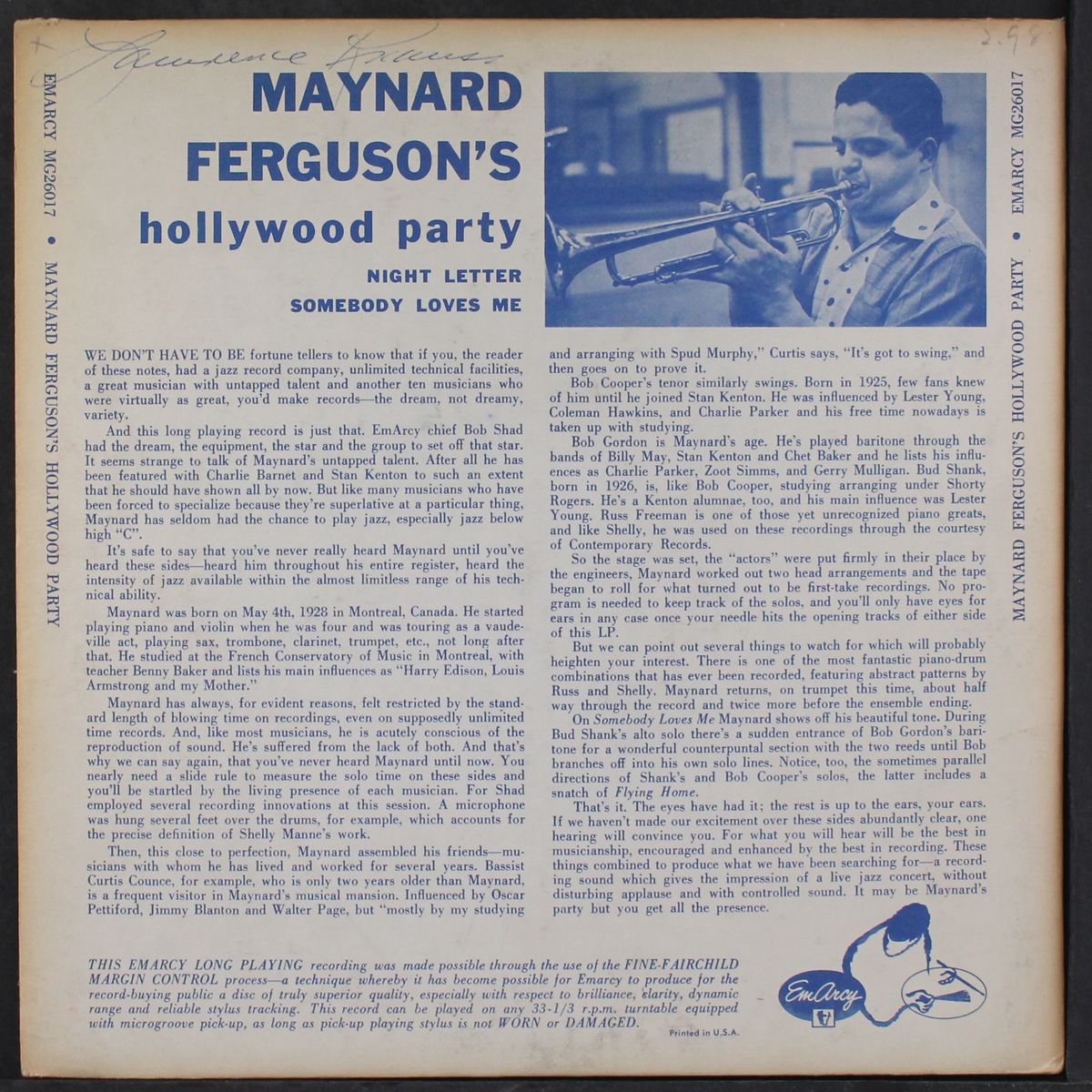 hollywood party by MAYNARD FERGUSON