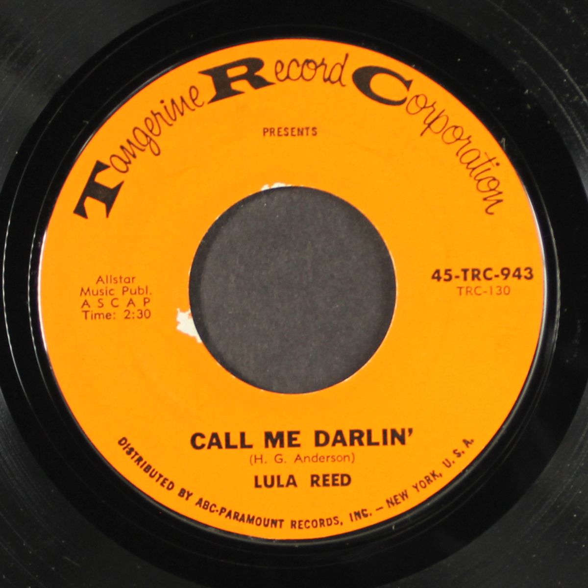 baby, baby / call me darlin' by LULA REED