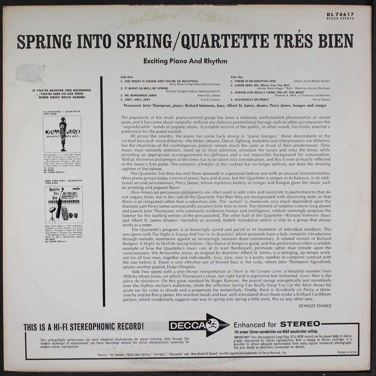 spring into spring by QUARTETTE TRES BIEN