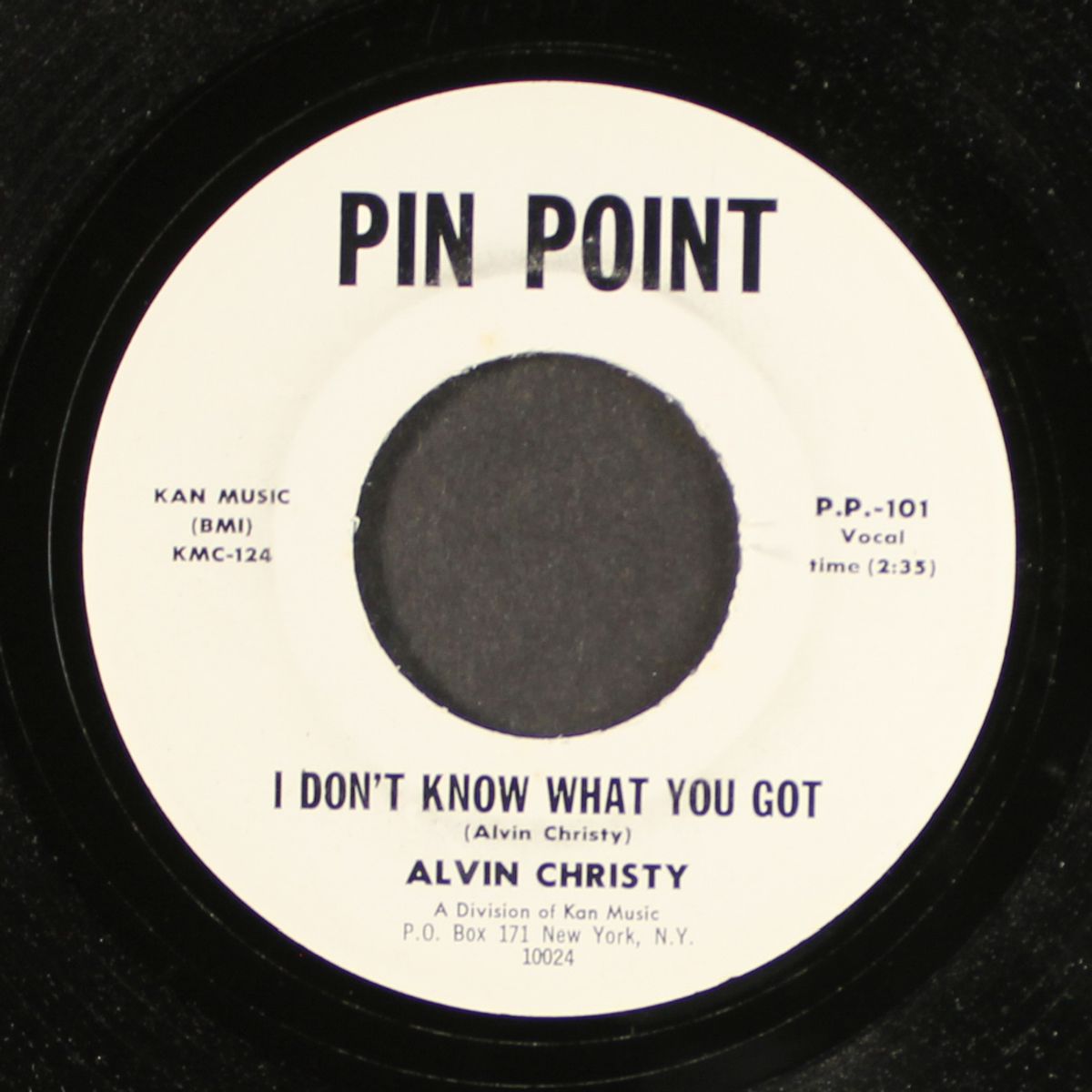 i don't know what you got / i'm so proud by ALVIN CHRISTY