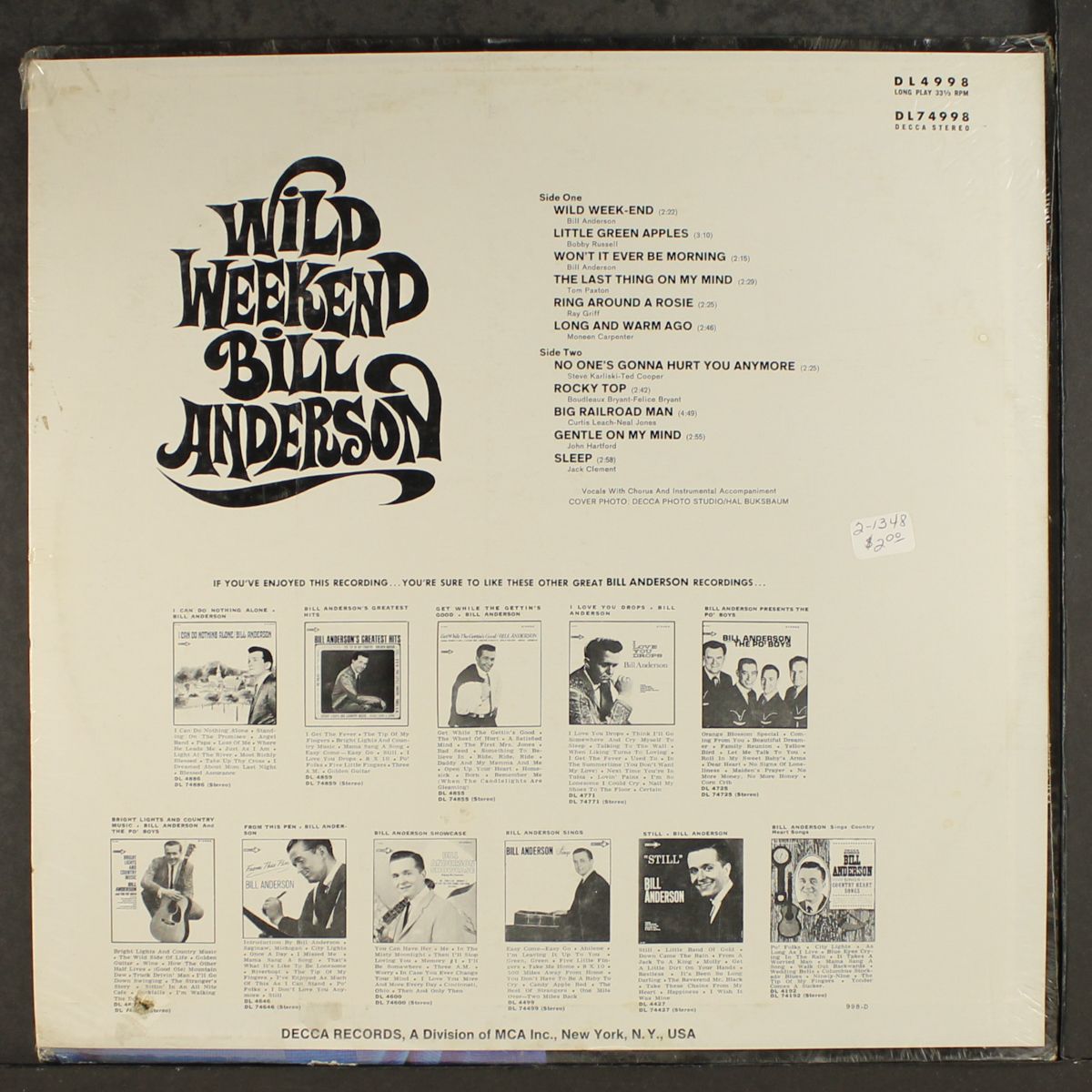wild weekend by BILL ANDERSON
