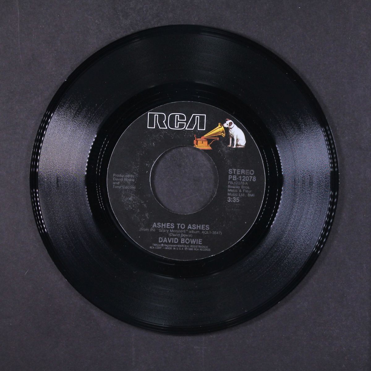 ashes to ashes / it's no game by DAVID BOWIE