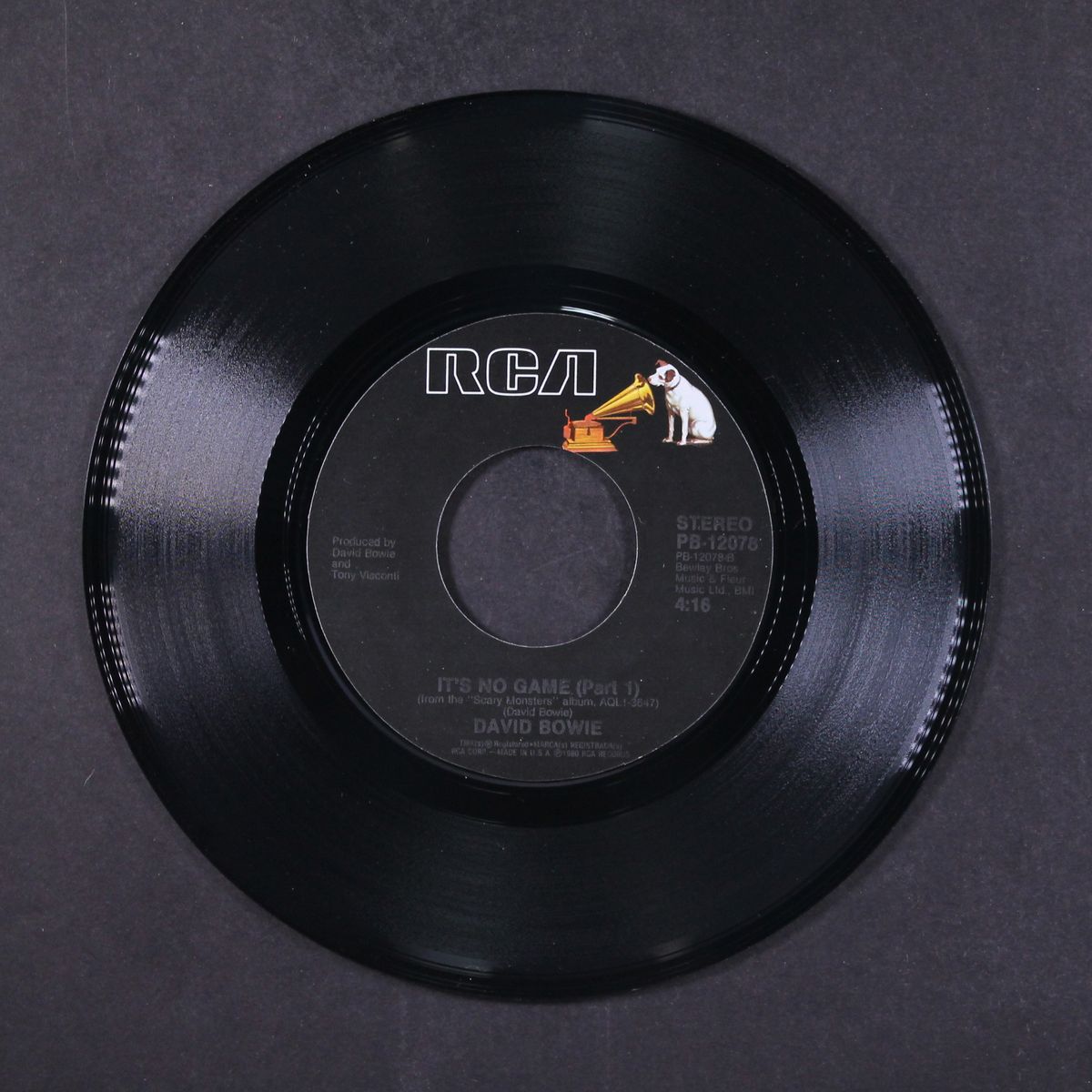 ashes to ashes / it's no game by DAVID BOWIE