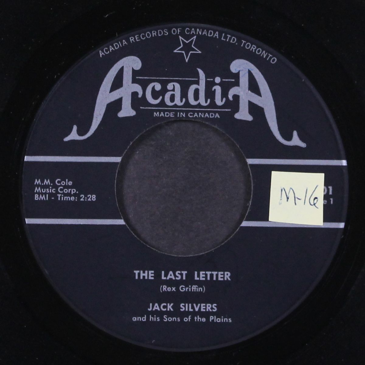 the last letter / make me smile again by JACK SILVERS