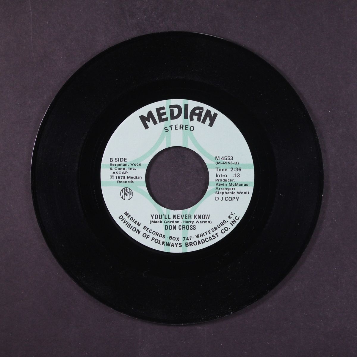 mama's sugar / you'll never know by DON CROSS